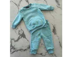 Baby jongens 2 delig setje "Licht blauw", verkrijgbaar in de maten 68 t/m 104