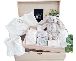 Baby kraamcadeau unisex - Luxe kraamcadeau – Direct klaar om te geven - baby geschenkset - kraamcadeau neutraal - babyshower cadeau voor jongen en meisje - gender neutraal babycadeau - 10 delige Baby Geschenkset - Gender reveal party cadeau