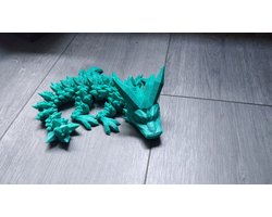 Baby Kristal gearticuleerde Draak 3D geprint
