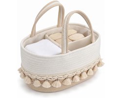 Baby Luier Caddy - Opberger Mand - Babybenodigdheden Opbergen - Verwijderbare Verdelers - 36 x 22 x 18 cm