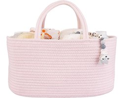 Baby Luier Caddy Organizer voor Meisje Jongen Touw Kwekerij Opslag Bin Mand Draagbare Houder Tote Bag voor Verkleedtafel Auto Reizen Baby Douche Geschenken Pasgeboren Essentials Registry Must