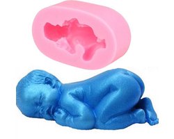Baby Mal / Siliconen mal / Epoxy / Hars / Gips / Zeep / uitsteekvorm baby voor fondant of marsepein