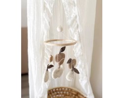 Baby mobiel Appels & Peren - Boxmobiel - baby bed mobiel - Vilten wollen mobiel
