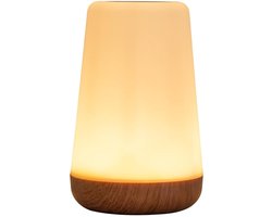 Baby Nachtlampje - Dimbaar Touch Lamp - Oplaadbaar Draagbaar Nachlicht - 13 RGB Kleuren 5 Helderheden - Voor Slaapkamer Kinderkamer Badkamer - Wit - 1 Stuk