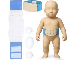 Baby navelbreuk riem - navelbreukgordel - orthopedische band met navelsteun - blauw