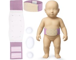 Baby navelbreuk riem - navelbreukgordel - orthopedische band met navelsteun - roze