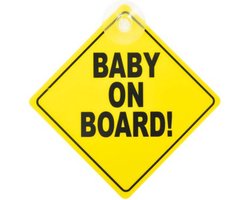 Baby on Board Bordje - Veiligheidsbord met Zuignap - Auto Accessoire