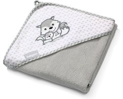 Baby Ono Bamboo Grijs Vosjes 76x76 cm Badcape 345/03