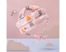 Baby Peuter Instelbare Veiligheidshelm, Hoofdkussen, Bumper, Hoofdbeschermer, Zachte helm, Kinderhelm, Kids safety helmet, Roze