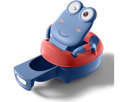 Baby Potje Kinder WC Bril Zindelijkheidstraining Potje met Borstel, Blauw