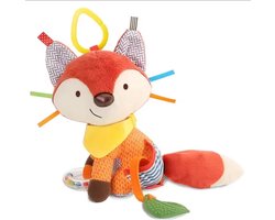 baby rammelaar vos - ontdek en leer vos - babyknuffel - sensomotorische knuffel - knisper speelgoed