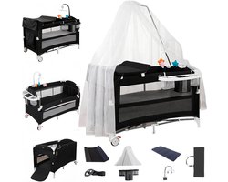 Baby Reisbed - Nachtbed Kinderbed - Slapen en Spelen - Inclusief Matras en Verschoontafel
