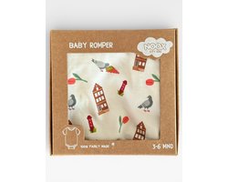 Baby Rompertje Amsterdam – 100% Katoen – Unisex – Kraamcadeau – Geboorte – Baby kleding – Welkom in Amsterdam -