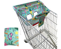 Baby Shopping Cart Bescherming - Verfrissend Ademend Hoog Stoel Cover - Draagbare Kinderwagen Zitje Bescherming voor Zomer - Groen