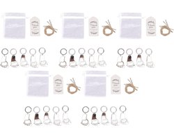 Baby Shower Footprint Keychain - Party Supplies - 24 Sets - Rust Prevention - Mooi Schrijfbaar Label voor Bruiloft