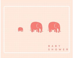 Baby shower guest book (Landscape Hardcover)
