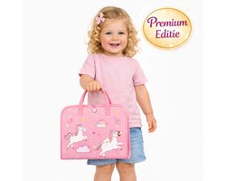 Baby Sonrisa Busy Boek Roze – Montessori Activiteitenboekje voor Baby & Peuter – Educatief Sensorisch Speelgoed - Kinderspeelgoed - Leetijd 2 tot 4 Jaar - Ideaal Voor Onderweg