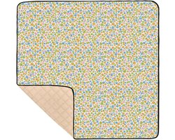 Baby Speelmat - Kruipmat Vloerkleed - Spelen Leren - Waterbestendig Ontwerp - 50 x 50 Inch - Kleine Bloemen