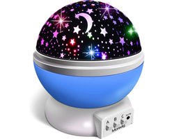 Baby Ster Projector Nachtlampje Kinderen, Roterende Baby Nachtlamp Projector voor Kinderen met 8 verlichtingsmodi, Nachtlampje voor Kinderen voor de Slaapkamer