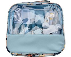 Baby Verzorgingsset 13-in-1|Baby Geschenkset | Babyshower | Kraamcadeau jongen| Blauw