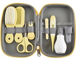 Baby Verzorgingsset -  Baby Manicure Set - Baby Borstel - Baby Kam - Kraamcadeau - Geel
