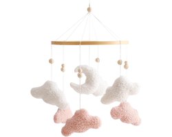 Babybed Mobiel - Hangend Speelgoed Kinderwagen - Babykamer Decoratie - Zacht Fleece Materiaal - 42 x 23 cm - Multicolor