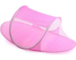 - Babybed - Reisbed - Roze - Draagbaar - Opvouwbaar - Geschikt voor Baby's en Kinderen - 110 x 60 x 40 cm