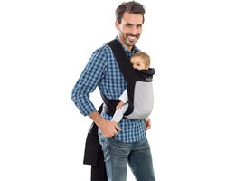 Babydrager Mei Tai 0-3 jaar tot 15 kg - Zwart buik- en rugdrager