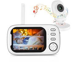 Babyfoon met camera, 3,5" LCD videobabyfoon, babybewakingscamera