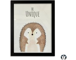 Babykamer Posters | Egel | 21x30 cm | Diverse Diertjes | Kinderkamer | Babykamer | Jongen en Meisje | Poster Babykamer | Canvas | Wanddecoratie | Kinderposters | Cadeau | Baby Dieren | Nordic Style | TheOldOmen |