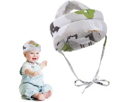 Babykap, schokbestendige babyhelmbescherming, baby-valhoofdbeschermer, geanimeerde baby-valhelm voor baby's van 6 tot 36 maanden, geschikt voor peuters die leren lopen en kruipen