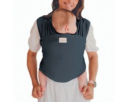 Babylonia Tricot Slen Organic Draagdoek Baby - 500 cm - Blue Jeans