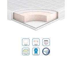 Babymatras Finn - 100% Katoen - Ademend - Anti verstikkend - Kindermatras 70x140 cm