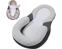 Babynestje-Ergonomie-Draagbaar Babynest-Traagschuim kussen-Compatibel met kinderwagens-Ademend en huidvriendelijk-Kraamcadeau