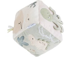 Baby's Only Activiteitenkubus Animals - Super zacht - Sensorisch Speelgoed - Educatief baby speelgoed - Vanaf 0 maanden - Laurel Green/Warm Linen