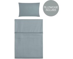 Baby's Only Baby dekbedovertrek ledikant - baby deken Soft Cotton - Stonegreen - 100x135 cm