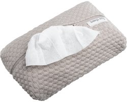 Baby's Only Billendoekjeshoes Sky - Babydoekjes hoes - Hoes voor luierdoekjes en pampers billendoekjes - Urban Taupe - Ritssluiting