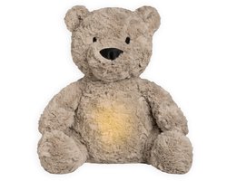 Baby's Only Bo de knuffelbeer met slaaptrainer - Baby knuffel met white noise en slimme huilsensor - Nachtlicht - Taupe