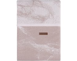 Baby's Only Gebreid baby dekbedovertrek ledikant - baby deken Marble - Oud Roze/Classic Roze - 100x135 cm