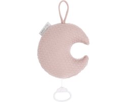Baby's Only Gebreid baby Muziekdoosje - Muziekhanger maan Sky - Oud Roze - Muziek speelgoed