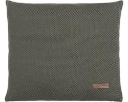 Baby's Only Gebreid sierkussen babykamer Classic - Khaki - 40x40 cm - Inclusief kussenvulling