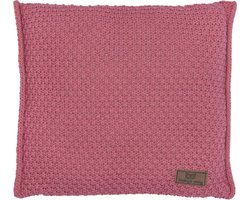 Baby's Only Gebreid sierkussen babykamer Robust - Framboos - 40x40 cm - Inclusief kussenvulling