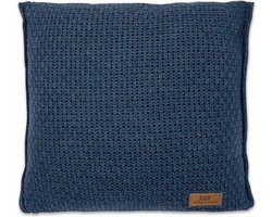 Baby's Only Gebreid sierkussen babykamer Robust - Jeans - 40x40 cm - Inclusief kussenvulling
