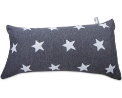 Baby's Only Gebreid sierkussen babykamer Star - Antraciet/Grijs - 60x30 cm - Inclusief kussenvulling