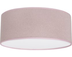 Baby's Only Gebreide Plafondlamp babykamer - Plafonnière Sparkle - Zilver-Roze Mêlee - Ø35 cm - Met subtiel glittertje - Inclusief pendel - E27 fitting - 13 watt