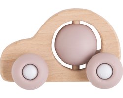 Baby's Only Houten speelgoed auto - Baby speelgoed - Oud Roze - Baby cadeau