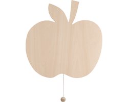 Baby's Only Houten wandlamp babykamer & kinderkamer - Appel - Wonder - Bruin - FSC-keurmerk - Duurzame ledverlichting - 25.000 branduren - Eenvoudig aan de muur te bevestigen