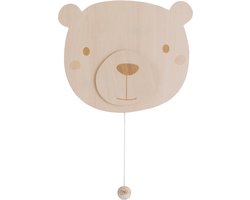 Baby's Only Houten wandlamp babykamer & kinderkamer - Beer - Wonder - Bruin - FSC-keurmerk - Duurzame ledverlichting - 25.000 branduren - Eenvoudig aan de muur te bevestigen