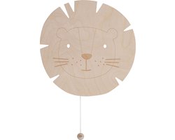 Baby's Only Houten wandlamp babykamer & kinderkamer - Leeuw - Wonder - Bruin - FSC-keurmerk - Duurzame ledverlichting - 25.000 branduren - Eenvoudig aan de muur te bevestigen