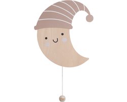Baby's Only Houten wandlamp maan Heaven - Muurlamp voor babykamer & kinderkamer - clay/warm linen - FSC-keurmerk - Duurzame ledverlichting - 25.000 branduren - Eenvoudig te bevestigen